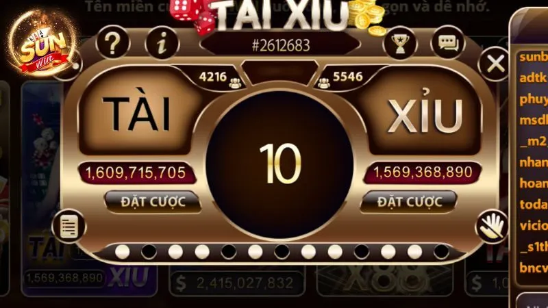 Đánh giá những điểm “ đỉnh nóc “ tại tài xỉu Sunwin